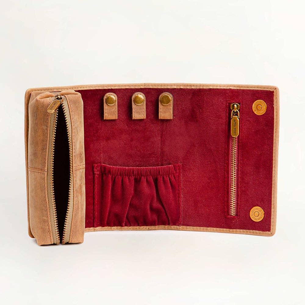 Loyal West Canyon Jewellery Case Handtooled Leather