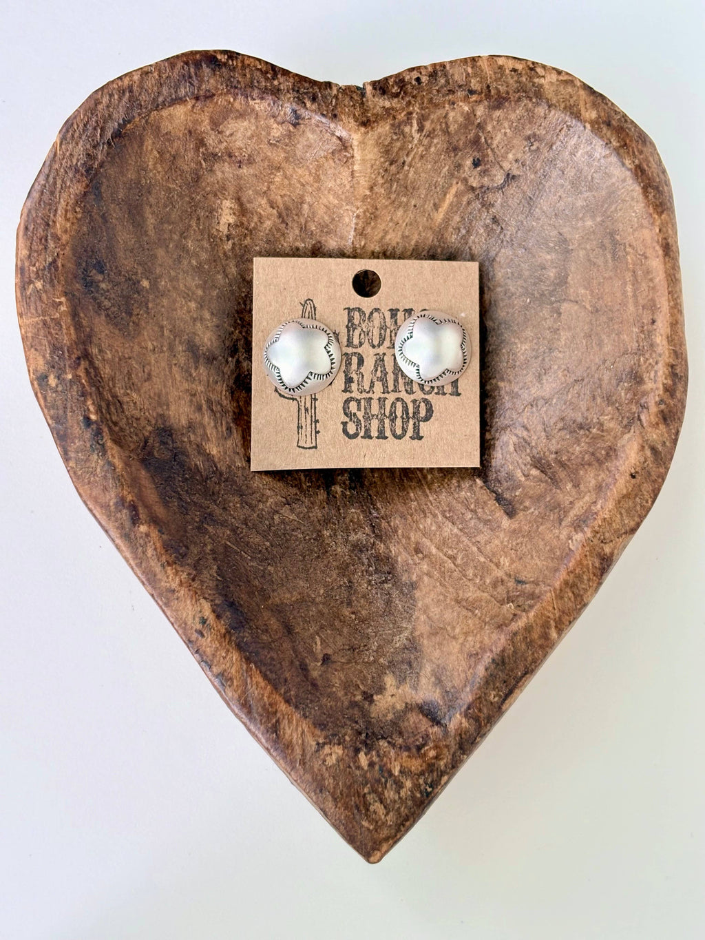 Western Style Round Stud Earrings