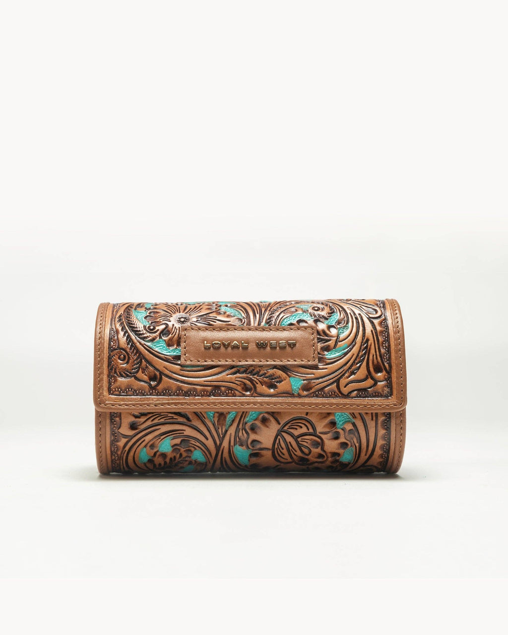 Canyon Jewellery Case Handtooled Leather - Whiskey & Water