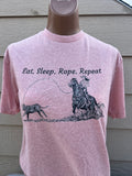 Eat Sleep Rope Repeat T Pink