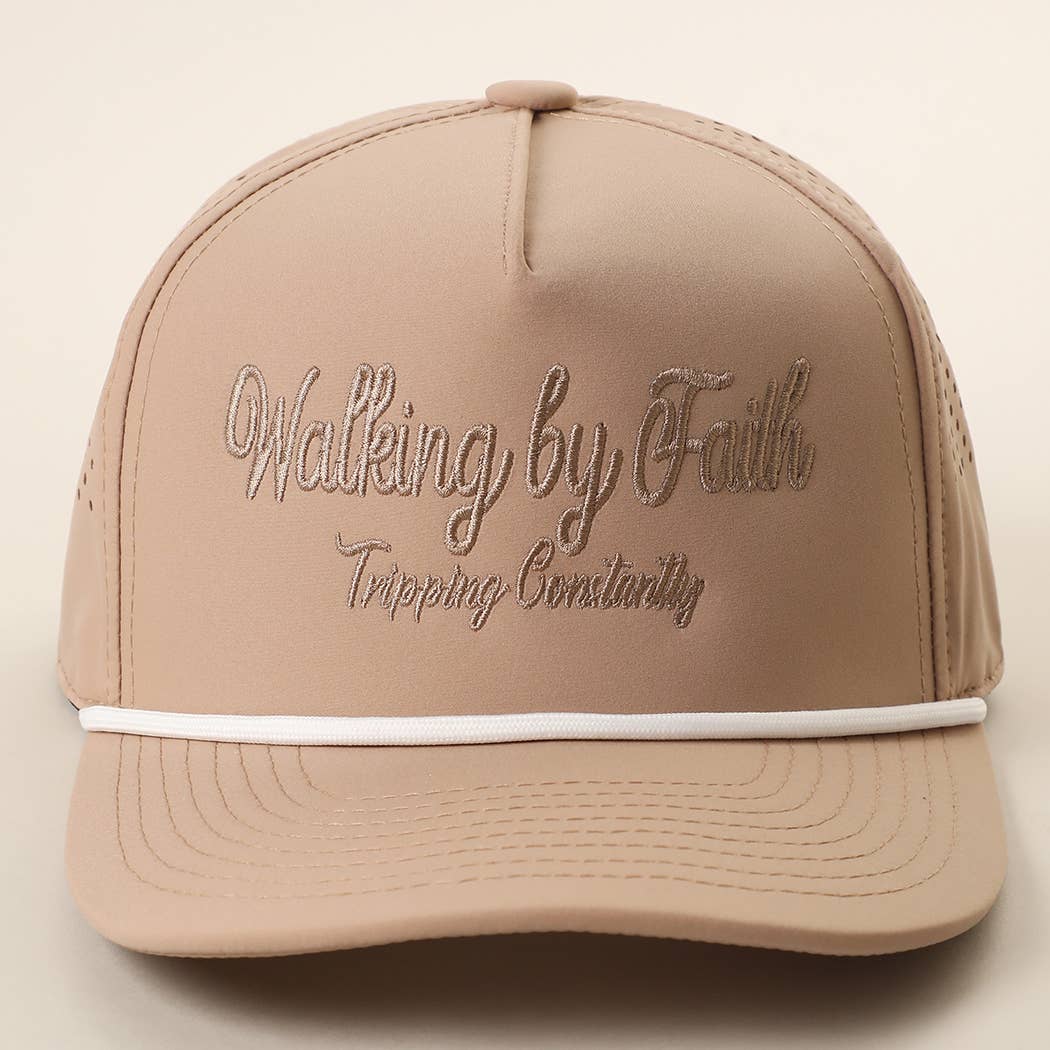 Walking by Faith Embroidered Premium Rope SnapBack