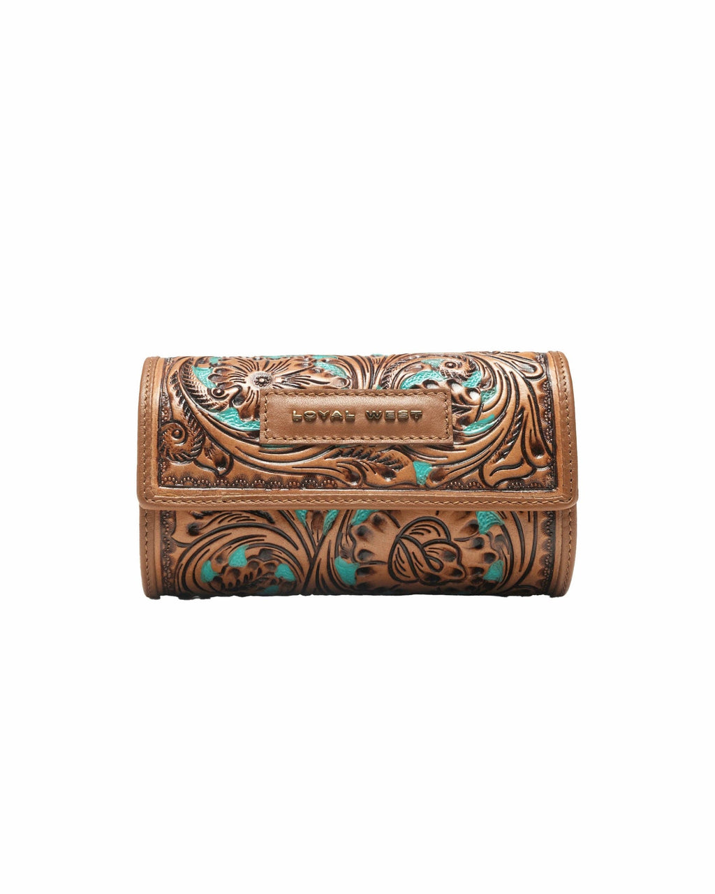 Canyon Jewellery Case Handtooled Leather - Whiskey & Water
